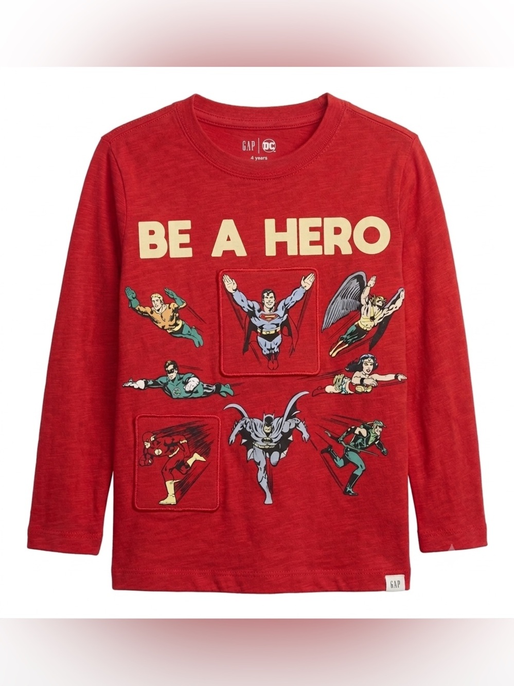 GAP DC Toddler Boy longsleeve Shirt Superman Super Hero Size 4